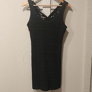 Free people little black mini with cross back